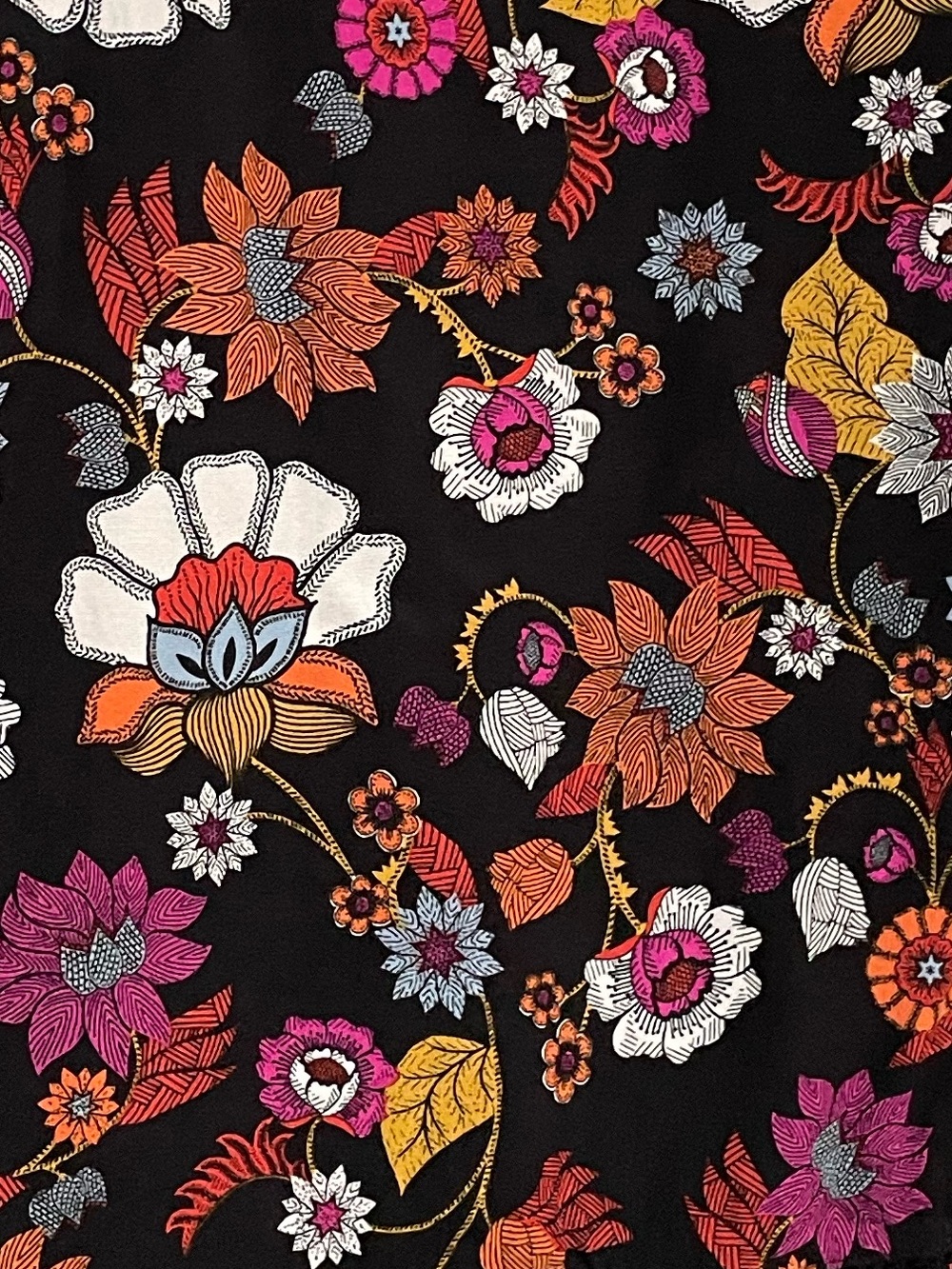J Jill Black Floral Tiered Hem Lightweight Sleeveless Dress XS Vacation Summer - Picture 4 of 9